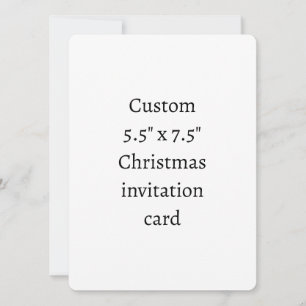 Erstellen Sie Ihre eigene 5,5" x 7,5" Weihnachts- Einladung