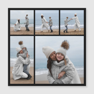 Erstellen Sie Ihre eigene 5-Foto-Collage-Magnetkar Magnetkarte