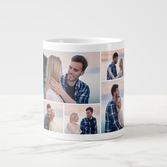 Erstellen Sie Ihre eigene 5-FotoCollage Jumbo-Tasse (Vorderseite)