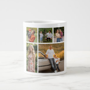 Erstellen Sie Ihre eigene 5-FotoCollage Jumbo-Tasse