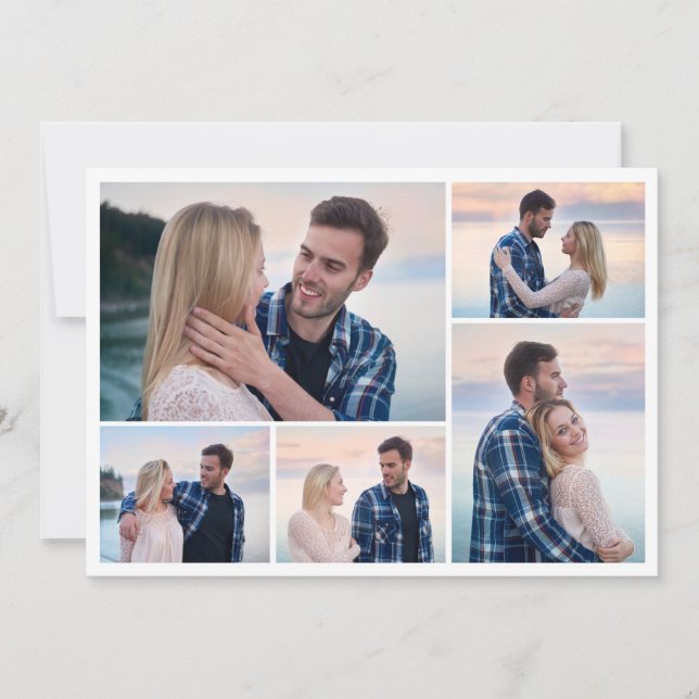 Erstellen Sie Ihre eigene 5-FotoCollage Karte (Vorderseite)