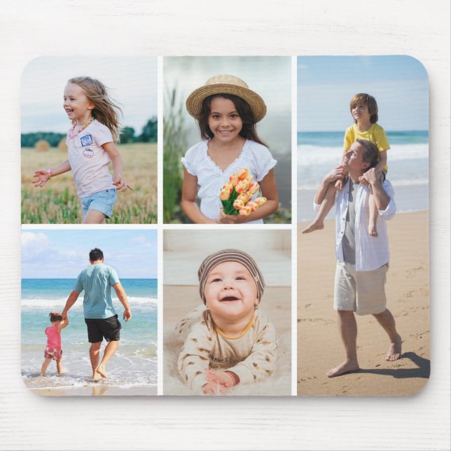 Erstellen Sie Ihre eigene 5-FotoCollage Mousepad (Vorne)