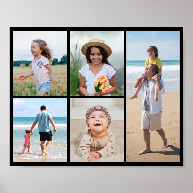Erstellen Sie Ihre eigene 5-FotoCollage Poster (Vorne)