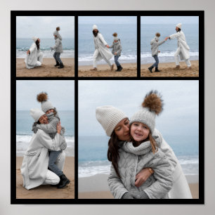 Erstellen Sie Ihre eigene 5-FotoCollage Poster