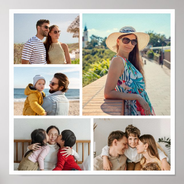 Erstellen Sie Ihre eigene 5-FotoCollage Poster (Vorne)