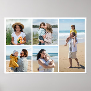 Erstellen Sie Ihre eigene 5-FotoCollage Poster