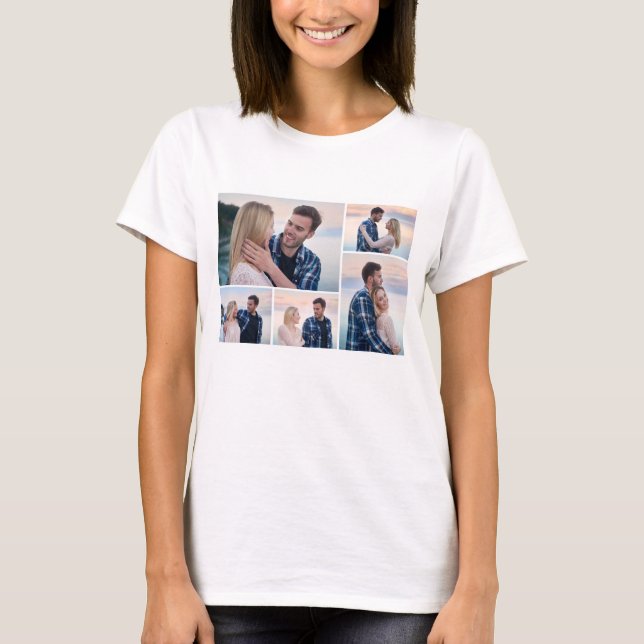 Erstellen Sie Ihre eigene 5-FotoCollage T-Shirt (Vorderseite)
