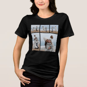 Erstellen Sie Ihre eigene 5-FotoCollage Tri-Blend Shirt