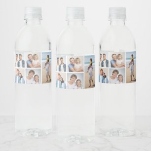 Erstellen Sie Ihre eigene 5-FotoCollage Wasserflaschenetikett