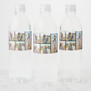 Erstellen Sie Ihre eigene 5-FotoCollage Wasserflaschenetikett