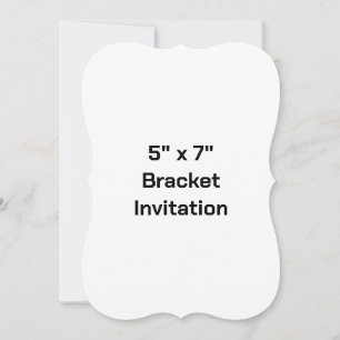 Erstellen Sie Ihre eigene 5" x 7" Bracket-Einladun Einladung