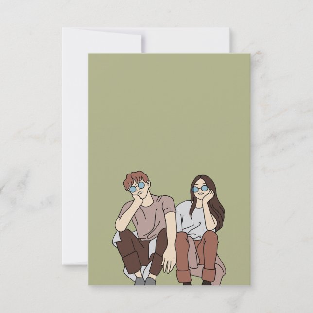 Erstellen Sie Ihre eigene 5" x 7" Hochzeitseinladu Einladung (Vorderseite)