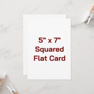 Erstellen Sie Ihre eigene 5" x 7" quadratische fla