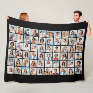 Erstellen Sie Ihre eigene 60-FotoCollage Fleecedecke