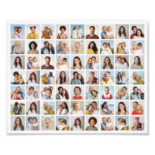 Erstellen Sie Ihre eigene 63-Foto-Collage-Fotoverg Fotodruck