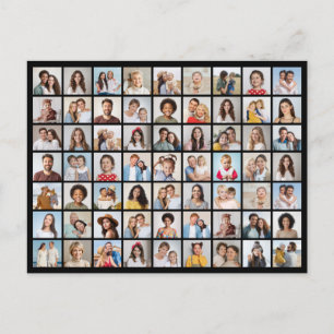 Erstellen Sie Ihre eigene 63 Foto Collage Postkart Postkarte