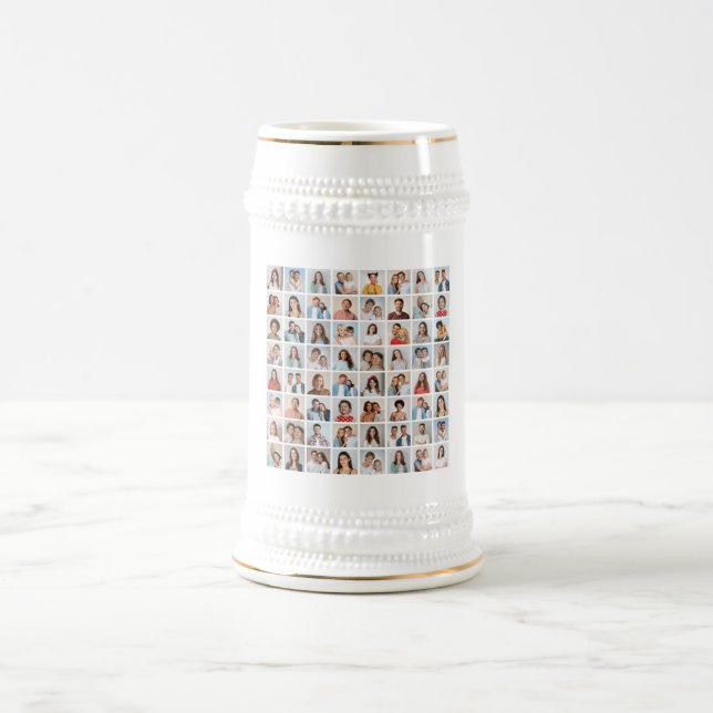 Erstellen Sie Ihre eigene 64-Foto-Collage Bierglas (Mittel)