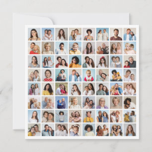 Erstellen Sie Ihre eigene 64-Foto-Collage Einladung