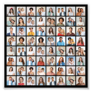 Erstellen Sie Ihre eigene 64 Foto Collage Foto Erw