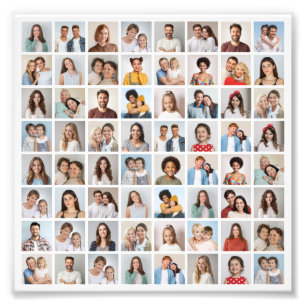 Erstellen Sie Ihre eigene 64-Foto-Collage-Fotoverg Fotodruck
