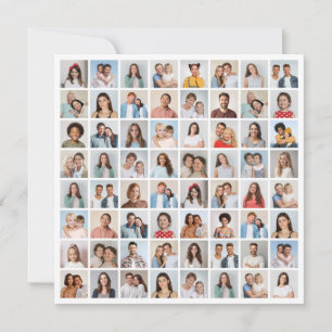 Erstellen Sie Ihre eigene 64-Foto-Collage Mitteilungskarte