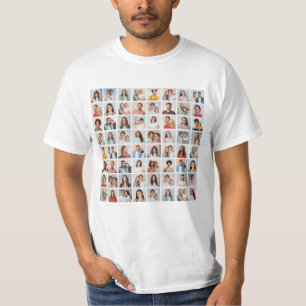 Erstellen Sie Ihre eigene 64-Foto-Collage T-Shirt