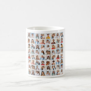 Erstellen Sie Ihre eigene 64 FotoCollage Kaffeetasse
