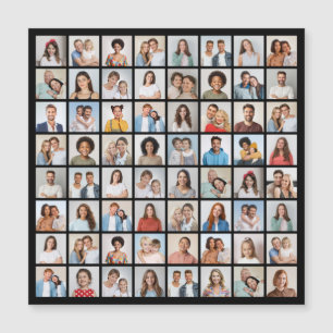 Erstellen Sie Ihre eigene 64 FotoCollage Magnetkarte