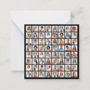 Erstellen Sie Ihre eigene 64 FotoCollage Mitteilungskarte