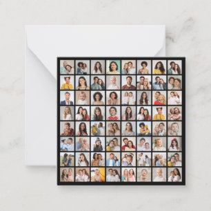 Erstellen Sie Ihre eigene 64 FotoCollage Mitteilungskarte