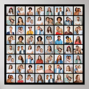Erstellen Sie Ihre eigene 64 FotoCollage Poster