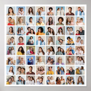 Erstellen Sie Ihre eigene 64 FotoCollage Poster