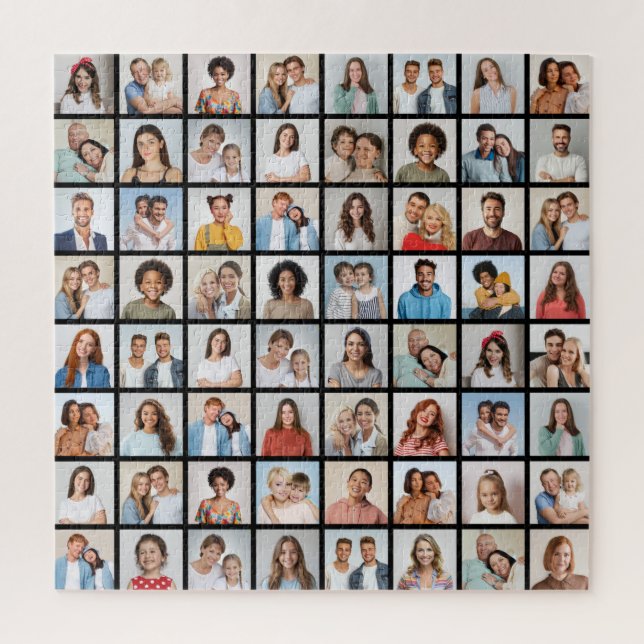 Erstellen Sie Ihre eigene 64 FotoCollage Puzzle (Vertikal)