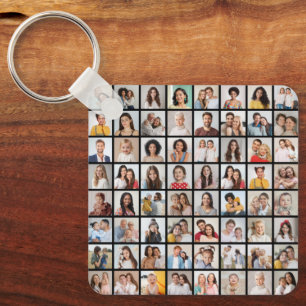 Erstellen Sie Ihre eigene 64 FotoCollage Schlüsselanhänger