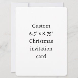 Erstellen Sie Ihre eigene 6,5" x 8,75" Weihnachts- Einladung