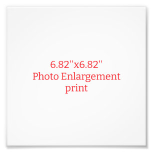 Erstellen Sie Ihre eigene 6,82''x6,82'' Fotovergrö Fotodruck