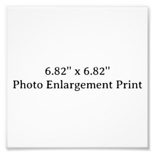 Erstellen Sie Ihre eigene 6,82''x6,82'' Fotovergrö Fotodruck