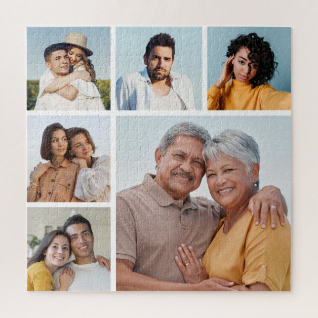 Erstellen Sie Ihre eigene 6-Bild-Collage bearbeitb Puzzle (Vertikal)