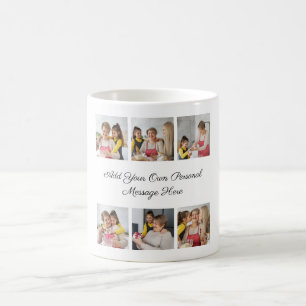 Erstellen Sie Ihre eigene 6-Foto-Collage Hinzufüge Kaffeetasse