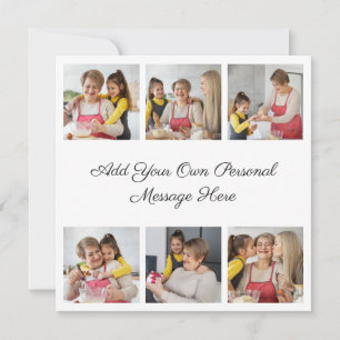 Erstellen Sie Ihre eigene 6-Foto-Collage Hinzufüge Karte