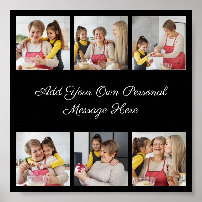 Erstellen Sie Ihre eigene 6-Foto-Collage Hinzufüge Poster (Vorne)