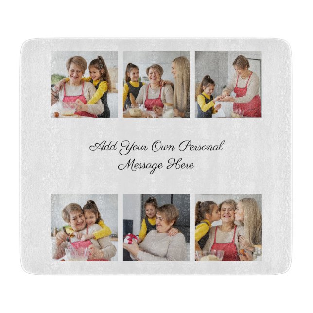 Erstellen Sie Ihre eigene 6-Foto-Collage Hinzufüge Schneidebrett (Vorderseite)