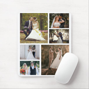 Erstellen Sie Ihre eigene 6-Foto-Hochzeitskollekti Mousepad