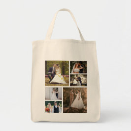 Erstellen Sie Ihre eigene 6-Foto-Hochzeitskollekti Tragetasche