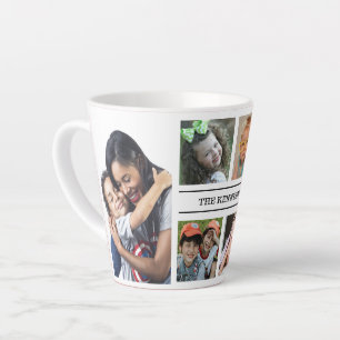 Erstellen Sie Ihre eigene 6-Foto-Kollage Familienn Milchtasse