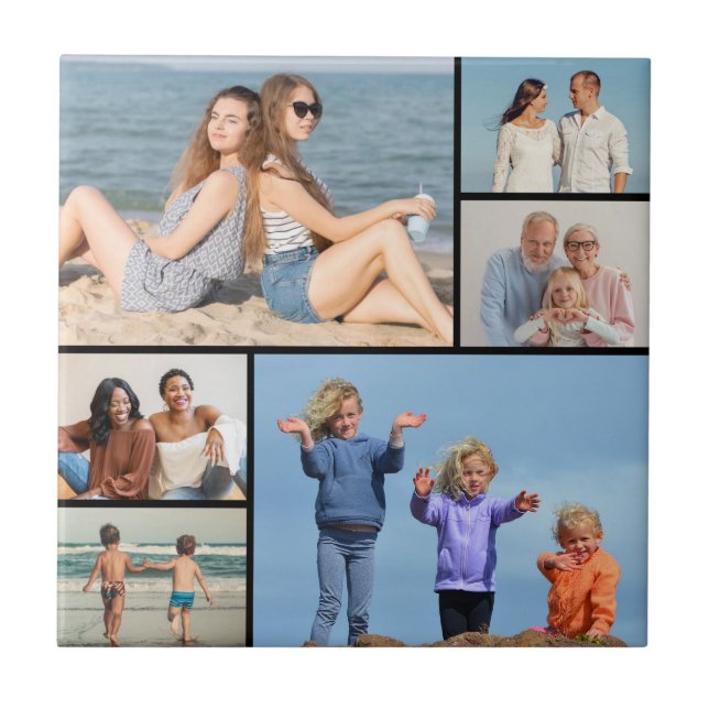Erstellen Sie Ihre eigene 6 FotoCollage Fliese (Vorderseite)