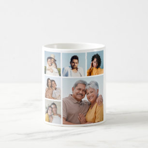 Erstellen Sie Ihre eigene 6 FotoCollage Kaffeetasse