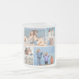 Erstellen Sie Ihre eigene 6 FotoCollage Mattglastasse