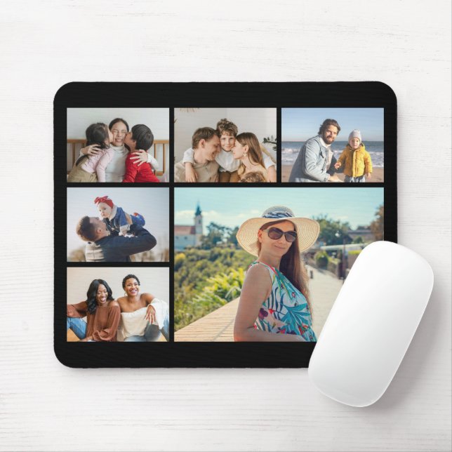 Erstellen Sie Ihre eigene 6 FotoCollage Mousepad (Mit Mouse)