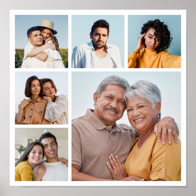 Erstellen Sie Ihre eigene 6 FotoCollage Poster (Vorne)